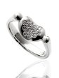 Tiffany & Co Elsa Peretti Diamond Platinum Bean Ring For Cheap