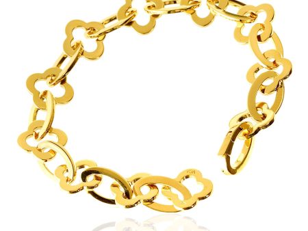 Van Cleef and Arpels Alhambra 18k Yellow Gold Bracelet Hot on Sale