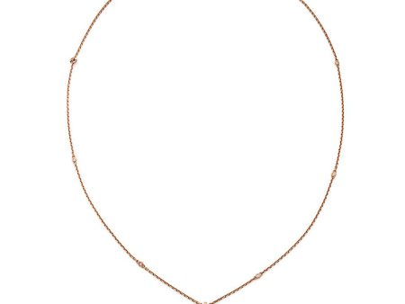 Mauboussin Rose Gold Diamond Fan Pendant Necklace Cheap