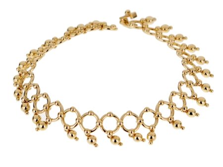 Tiffany & Co Vintage Beaded Yellow Gold Bracelet Online Sale