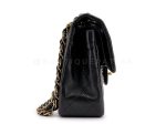 Chanel 2003 Vintage Black Small Classic Double Flap Bag 24k GHW Lambskin For Sale