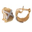 Tiffany & Co Schlumberger Rope Six-Row Diamond Gold Earrings Online Sale