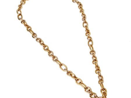 Pomellato White & Yellow Gold Heavy Chain Necklace Discount