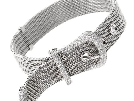 Tiffany & Co. Diamond Platinum Buckle Bracelet Discount