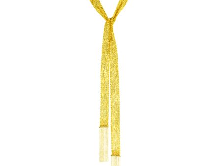 Boucheron Delilah Gold Scarf Necklace For Cheap