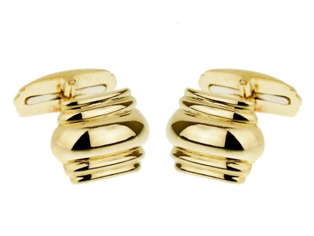 Hermes Paris Vintage Yellow Gold Cufflinks For Cheap