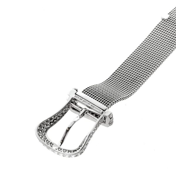 Tiffany & Co. Diamond Platinum Buckle Bracelet Discount