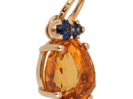 Pomellato Citrine Sapphire Yellow Gold Pendant Necklace Hot on Sale