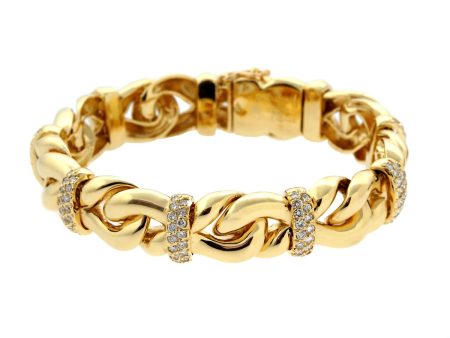 Boucheron Gold Diamond Chain Bracelet Online Sale