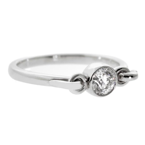 Tiffany & Co Diamond Solitaire Platinum Ring on Sale