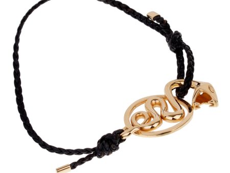 Boucheron Kaa Yellow Gold Snake Leather Bracelet Online