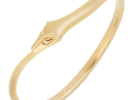 Boucheron Snake Vintage Yellow Gold Bangle Bracelet For Cheap