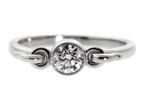 Tiffany & Co Diamond Solitaire Platinum Ring on Sale