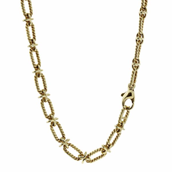 Tiffany & Co Woven Gold Sautoir Necklace Sale