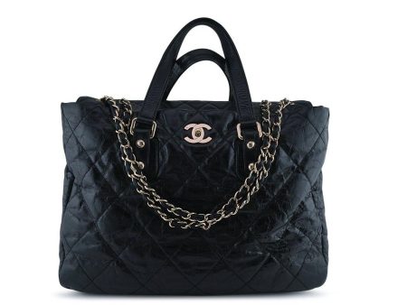 Chanel Large Black Classic Portobello Executive Tote Bag 18k Gold Plated Cheap