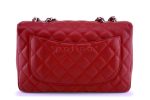 10C Chanel Red Caviar Jumbo 2.55 Classic Flap Bag Discount