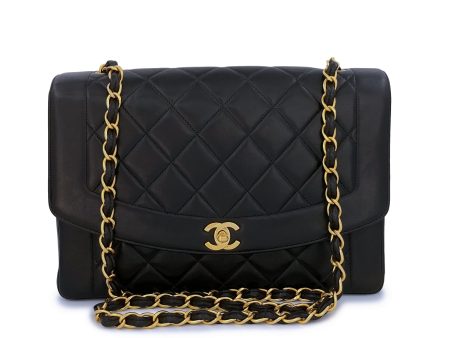 Very Rare Chanel Vintage 11in Large Diana Flap Bag 24k GHW Online Hot Sale