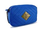 Chanel Turquoise Blue Timeless Classic Camera Case Bag Supply