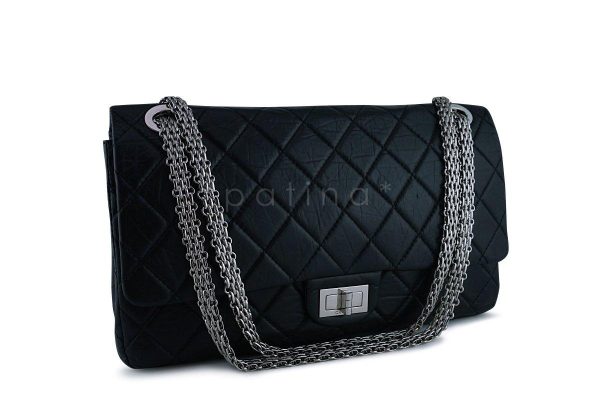 Chanel Black Rare Lagerfeld 227 Reissue Classic 2.55 Flap Bag Sale