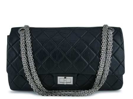 Chanel Black Rare Lagerfeld 227 Reissue Classic 2.55 Flap Bag Sale