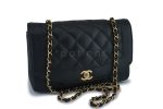 *rare* Chanel Vintage Black Caviar Classic Diana Flap Bag 24k GHW Discount