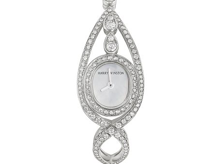 Harry Winston Loop Diamond White Gold Watch For Cheap