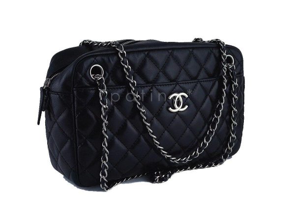 Chanel Black Classic 2.55 Camera Case Bag Hot on Sale