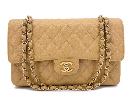 Rare Pristine Chanel 2000 Vintage Caramel Beige Caviar Medium Classic Double Flap Bag 24k GHW Online Hot Sale