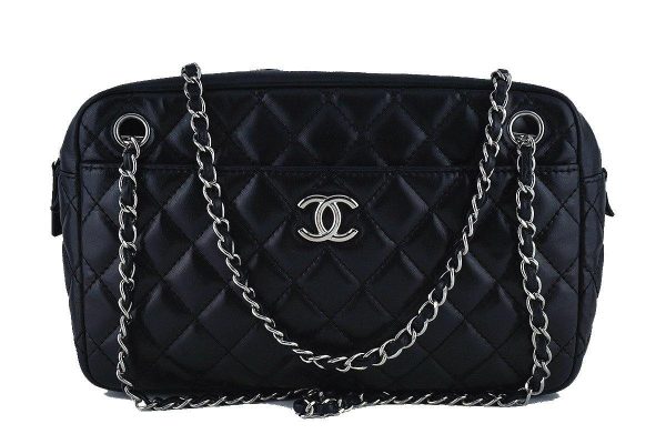 Chanel Black Classic 2.55 Camera Case Bag Hot on Sale