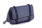 Bottega Veneta Gray Messenger Woven Cross Body Bag Supply