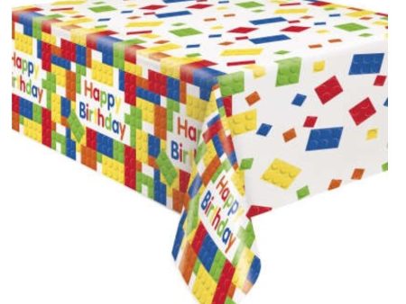 Building Blocks Birthday Table Cover Cheap