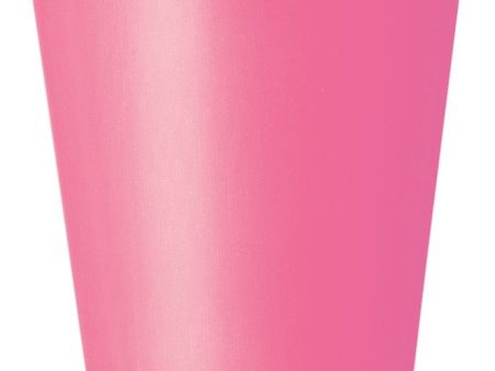 Hot Pink 9oz Cups, 8ct Fashion