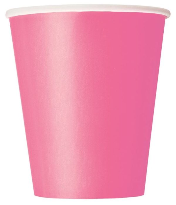 Hot Pink 9oz Cups, 8ct Fashion