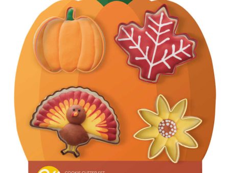 Autumn Cookie Cutters, 4pc Set Sale