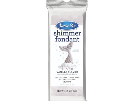 Silver Shimmer Fondant - 4.4oz Packet Fashion