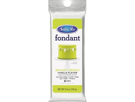 Bright Green Vanilla Fondant - 4.4oz Packet Cheap